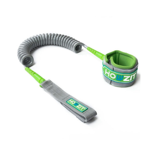 SUP LEASH HOWZIT COIL GREY / GREEN