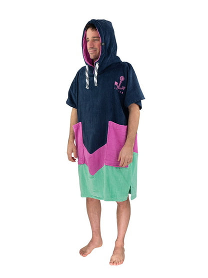 ALL IN PONCHO GREY BLUE/PARMA
