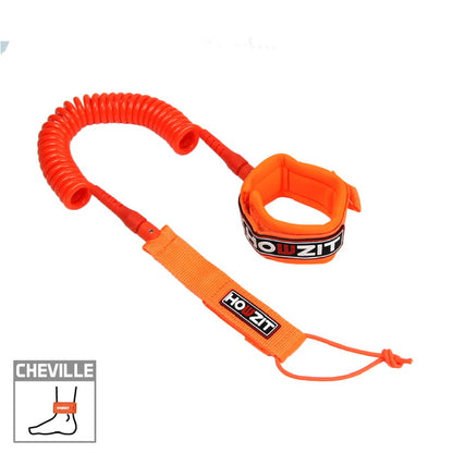 SUP LEASH HOWZIT COIL ORANGE 9'