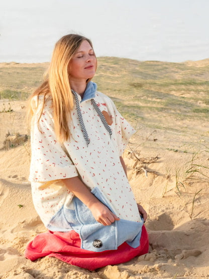 V PONCHO BUMPY WOMAN